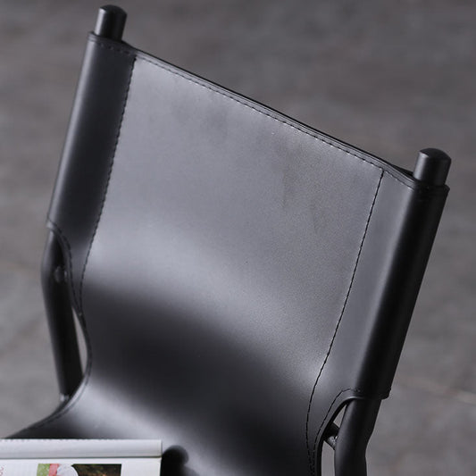 Leather Dining Side Chairs Modern Indoor-Outdoor Chair for Home