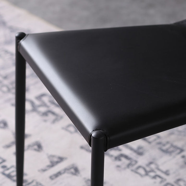 Leather Dining Side Chairs Modern Indoor-Outdoor Chair for Home Clearhalo 'Dining Chairs' 'Dining Tables & Seating' 'dining_chair' 'furn' 'furn_dining_chair' 'Furniture' 'Kitchen & Dining Furniture' 5279537