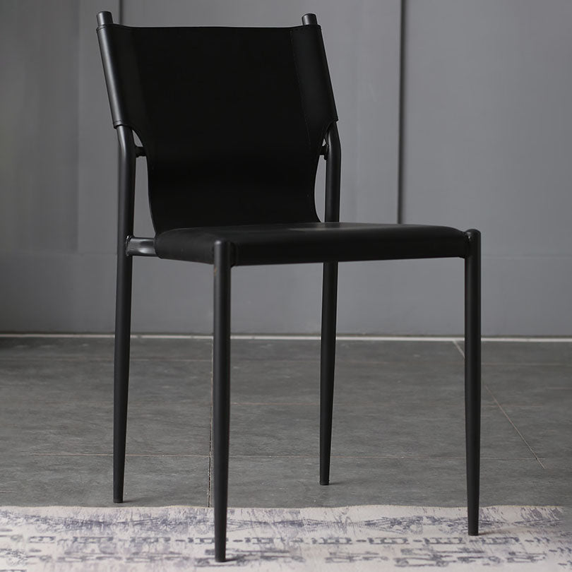 Leather Dining Side Chairs Modern Indoor-Outdoor Chair for Home Clearhalo 'Dining Chairs' 'Dining Tables & Seating' 'dining_chair' 'furn' 'furn_dining_chair' 'Furniture' 'Kitchen & Dining Furniture' 5279545