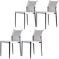 Leather Dining Side Chairs Modern Indoor-Outdoor Chair for Home White 4 Piece Set Clearhalo 'Dining Chairs' 'Dining Tables & Seating' 'dining_chair' 'furn' 'furn_dining_chair' 'Furniture' 'Kitchen & Dining Furniture' 5279549