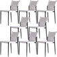 Leather Dining Side Chairs Modern Indoor-Outdoor Chair for Home White 8 Piece Set Clearhalo 'Dining Chairs' 'Dining Tables & Seating' 'dining_chair' 'furn' 'furn_dining_chair' 'Furniture' 'Kitchen & Dining Furniture' 5279553