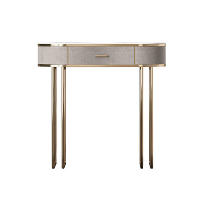 Sgabelli da tavolo da trucco da vanità a 5 cassetti con accento in legno