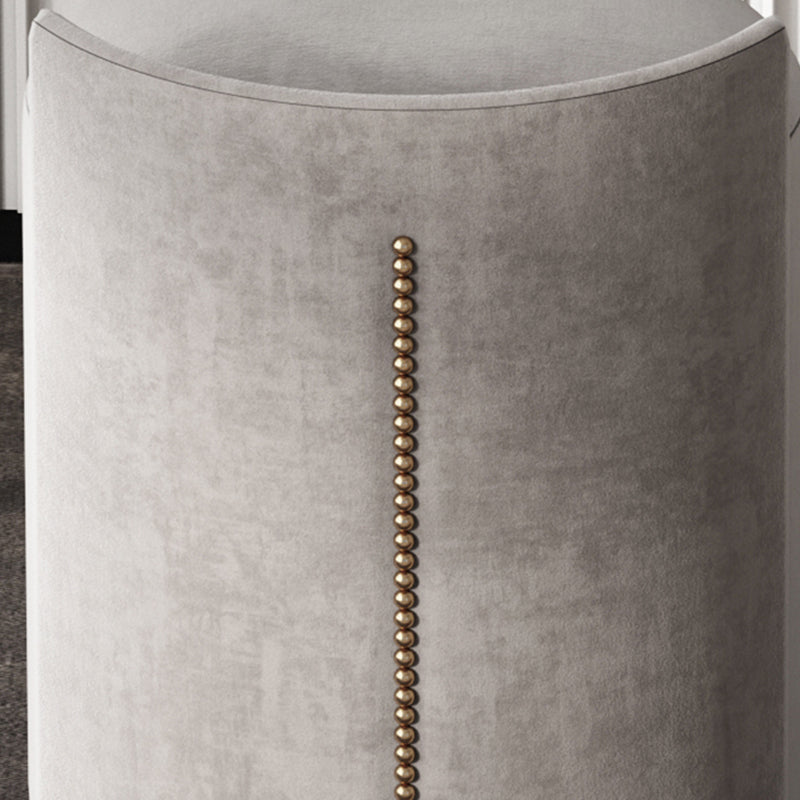 Sgabelli da tavolo da trucco da vanità a 5 cassetti con accento in legno