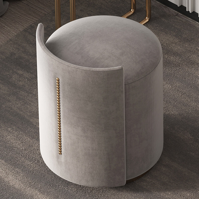 Sgabelli da tavolo da trucco da vanità a 5 cassetti con accento in legno