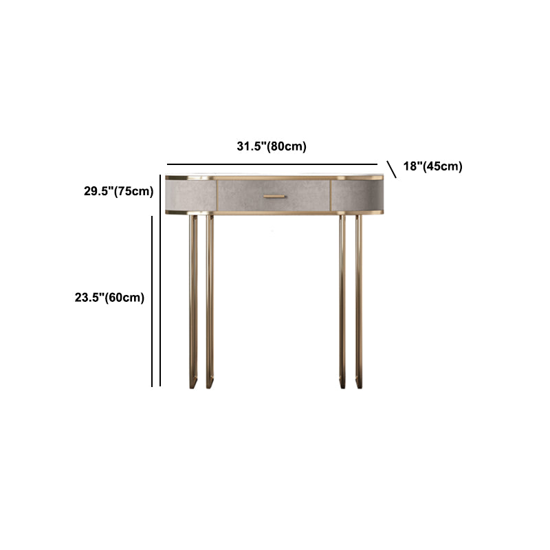 Sgabelli da tavolo da trucco da vanità a 5 cassetti con accento in legno