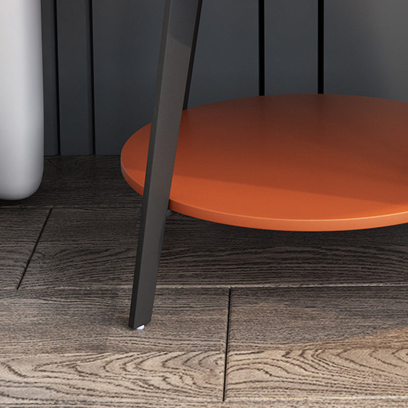 Palabra de noche de madera con estante inferior de 21.65 "de alto 1 - mesita de noche