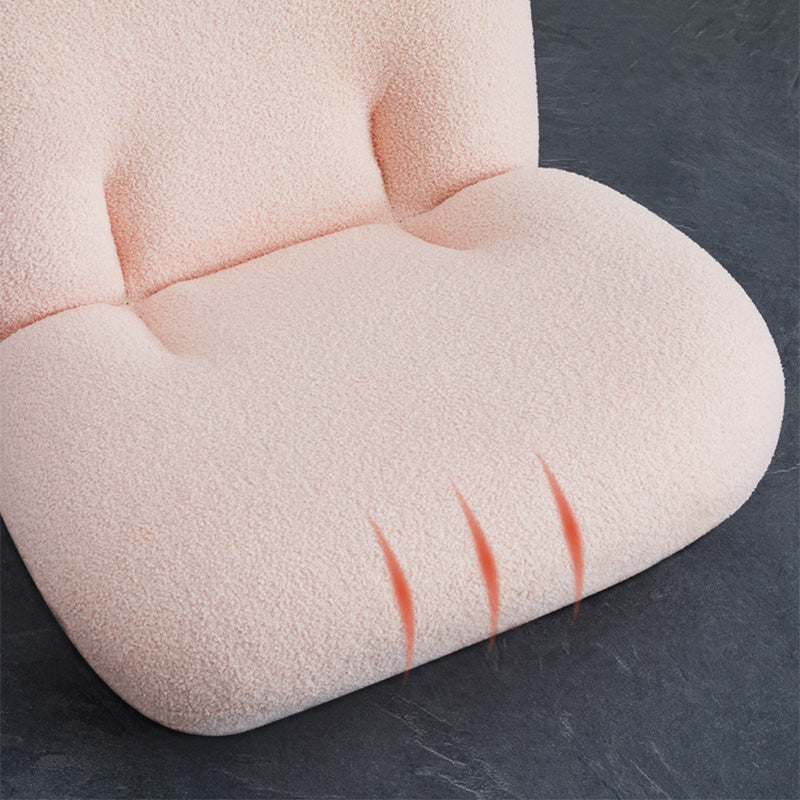 Wool Armless Chair 31.49" L x 27.55" W x 26.77" H Swivel Chair for Living Room Clearhalo 'Accent Chairs' 'accent_chairs' 'Chairs & Seating' 'furn' 'furn_accent_chairs' 'Furniture' 'Living Room Furniture' 5280097