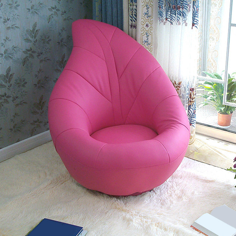 Chaise pivotante en cuir PU 30,7 "L x 30,7" W x 37,7 "H Armes incluses pour salon pour le salon