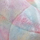 Faux bontarmen omvatten hellende armen genaaid kussen achterstoel voor woonkamer