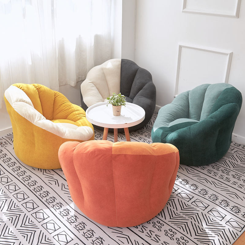 Faux bontarmen omvatten hellende armen genaaid kussen achterstoel voor woonkamer