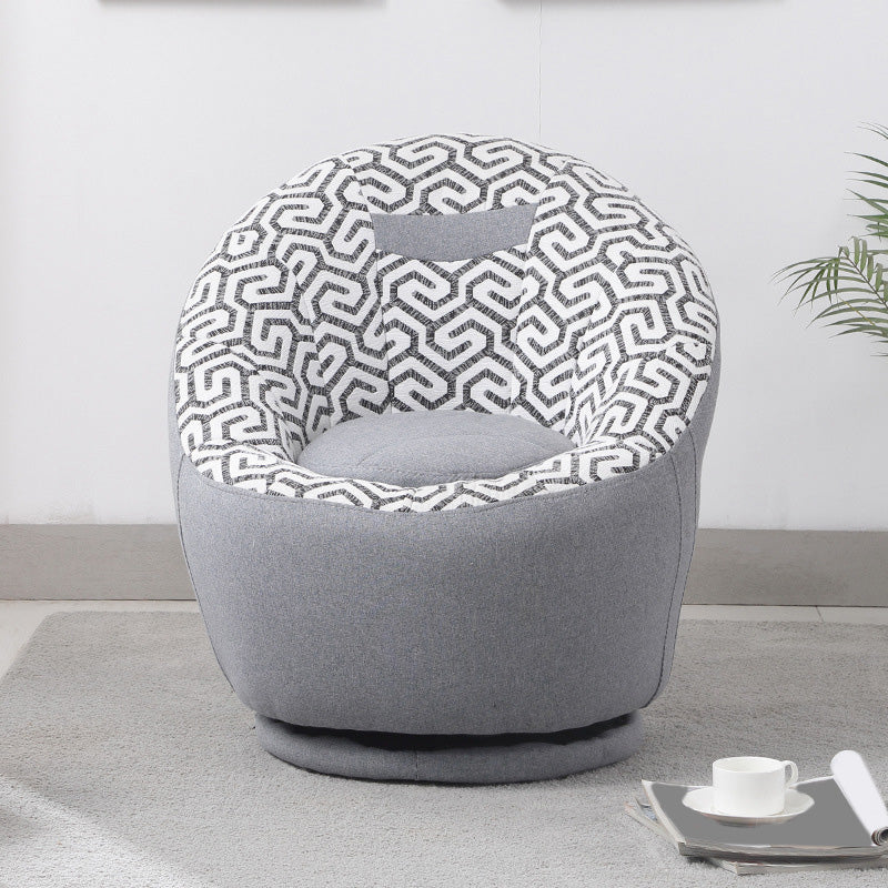 Chaise pivotante 25,5 "L x 25,1" W x 27,5 "H Armes incluses pour le salon