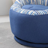 Chaise pivotante 25,5 "L x 25,1" W x 27,5 "H Armes incluses pour le salon