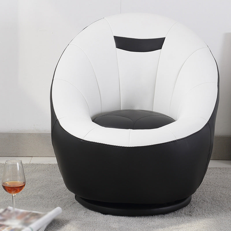 Chaise pivotante 25,5 "L x 25,1" W x 27,5 "H Armes incluses pour le salon