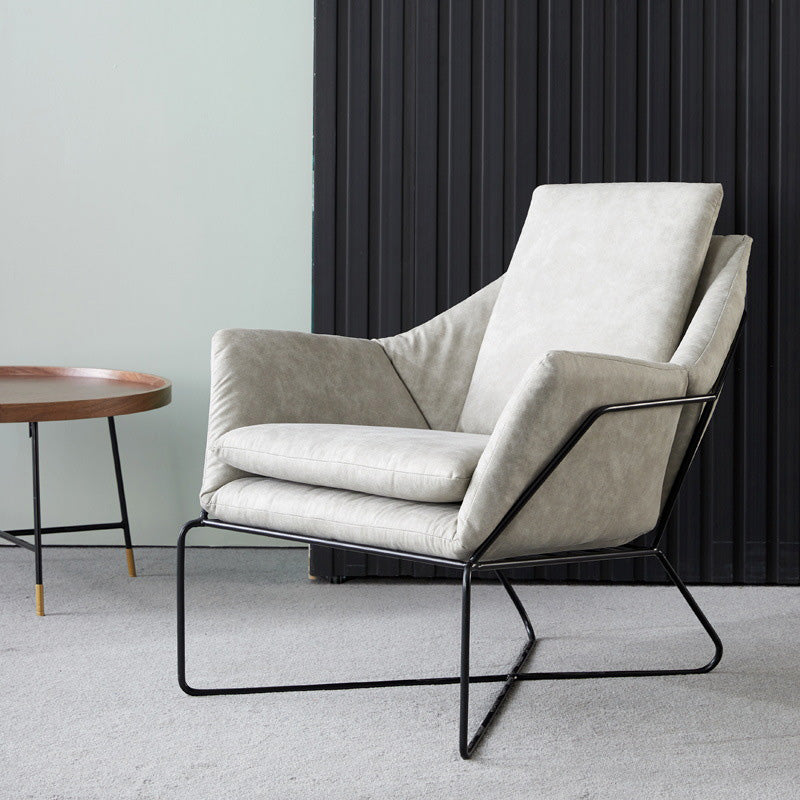 Chaise en cuir collé 27,5 "L x 27,5" W x 29,5 "H Armes incluses pour salon pour le salon