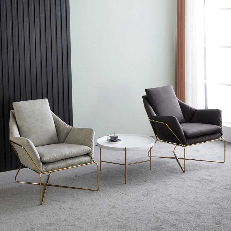 Chaise en cuir collé 27,5 "L x 27,5" W x 29,5 "H Armes incluses pour salon pour le salon