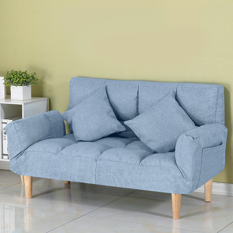 コンテンポラリーコンバーチブルソファカウチスクエアアームビスケットバックソファベッド