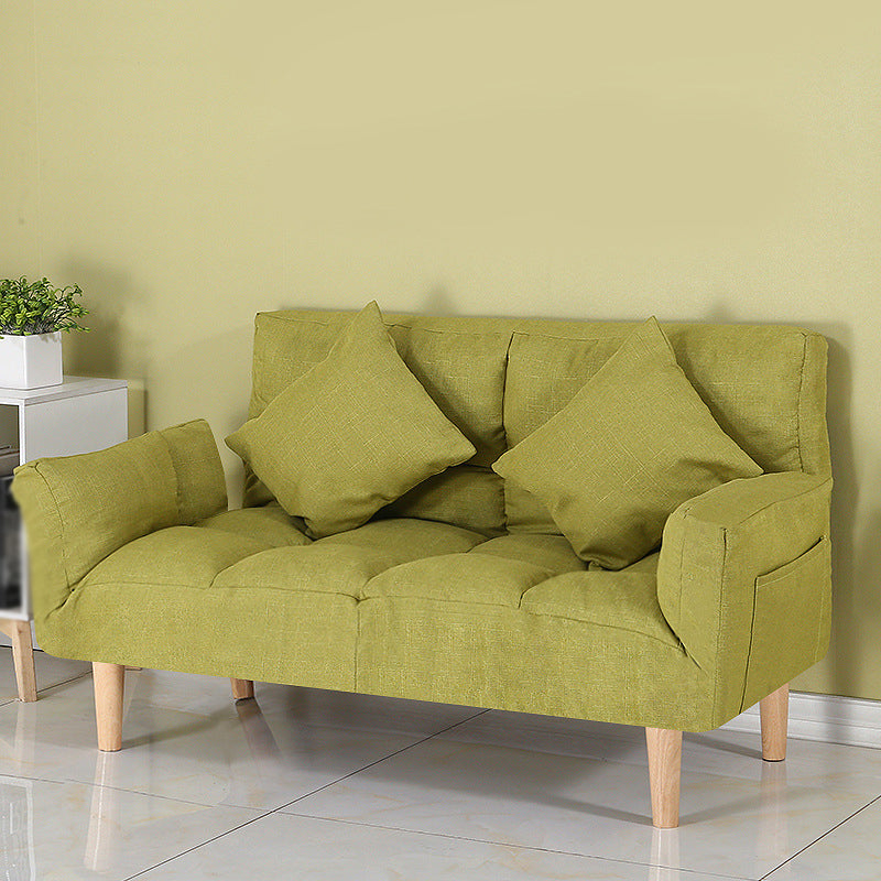 コンテンポラリーコンバーチブルソファカウチスクエアアームビスケットバックソファベッド