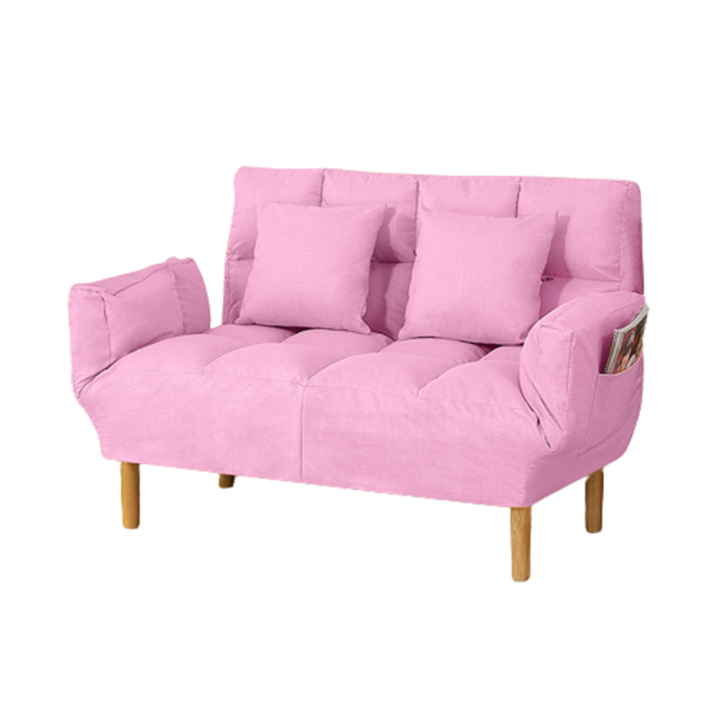 コンテンポラリーコンバーチブルソファカウチスクエアアームビスケットバックソファベッド