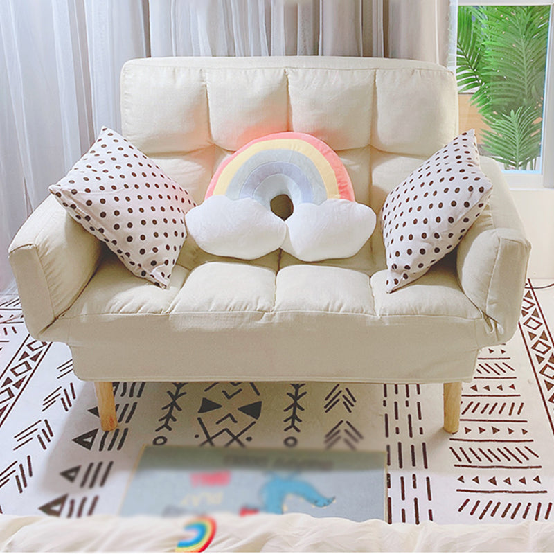 コンテンポラリーコンバーチブルソファカウチスクエアアームビスケットバックソファベッド