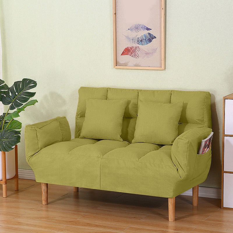 コンテンポラリーコンバーチブルソファカウチスクエアアームビスケットバックソファベッド