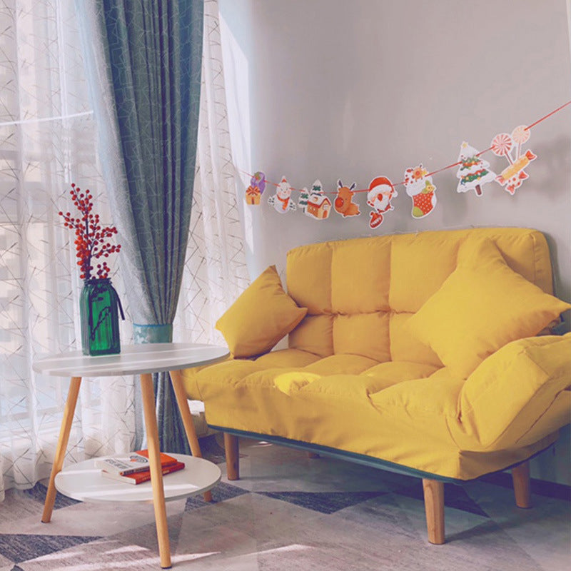 コンテンポラリーコンバーチブルソファカウチスクエアアームビスケットバックソファベッド