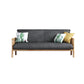 Contemporary Cushions Standard Tuxedo Arm Living Room Faux Leather Settee Grey Natural Wood Clearhalo &#39;furn&#39; &#39;furn_sofas&#39; &#39;Furniture&#39; &#39;Living Room Furniture&#39; &#39;Sofa&#39; &#39;sofas&#39; 5280369