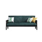 Contemporary Cushions Standard Tuxedo Arm Living Room Faux Leather Settee Green Black Clearhalo &#39;furn&#39; &#39;furn_sofas&#39; &#39;Furniture&#39; &#39;Living Room Furniture&#39; &#39;Sofa&#39; &#39;sofas&#39; 5280386