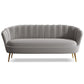 Classic Glam Sewn Pillow Back Sofa with Hair Pin Legs for Apartment