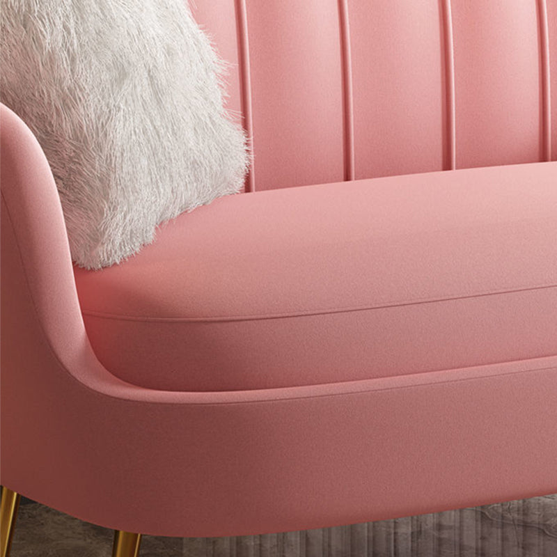 Classic Glam Sewn Pillow Back Sofa with Hair Pin Legs for Apartment