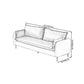Standard Square Arm Sofa Set Contemporary Stain Resistant Sofa Couch with Pillows Clearhalo 'furn' 'furn_sofas' 'Furniture' 'Living Room Furniture' 'Sofa' 'sofas' 5280433