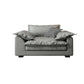 Stain Resistant Sofa Couch Square Arm Sofa Set with Pillows in Grey 43"L x 39"W x 29.5"H Latex Clearhalo 'furn' 'furn_sofas' 'Furniture' 'Living Room Furniture' 'Sofa' 'sofas' 5280476