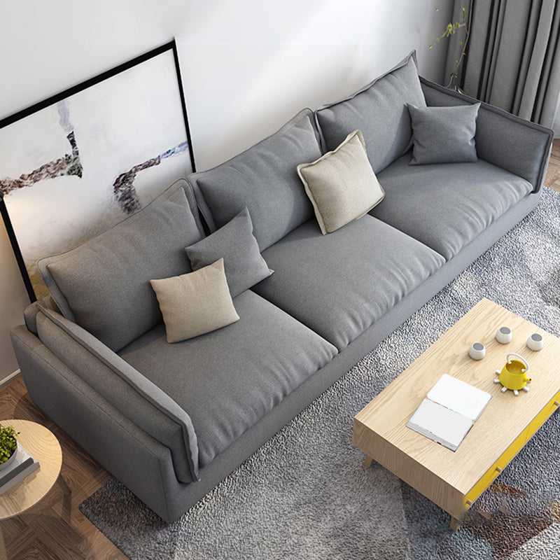 固定リビングルーム枕トップアーム標準ライトグレーシート