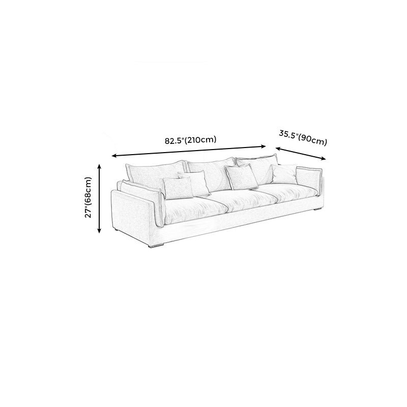 固定リビングルーム枕トップアーム標準ライトグレーシート