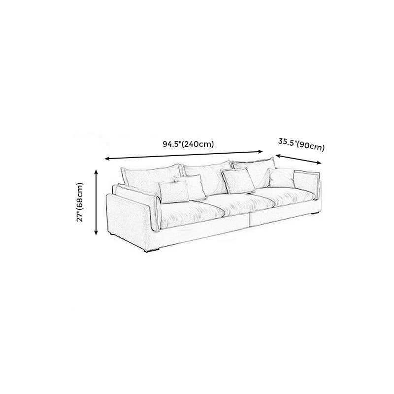 固定リビングルーム枕トップアーム標準ライトグレーシート