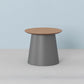 Pedestal Base Wood & Plastic Table Top Pink/green/yellow/white/grey Round Side Table