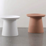 Pedestal Base Wood & Plastic Table Top Pink/green/yellow/white/grey Round Side Table
