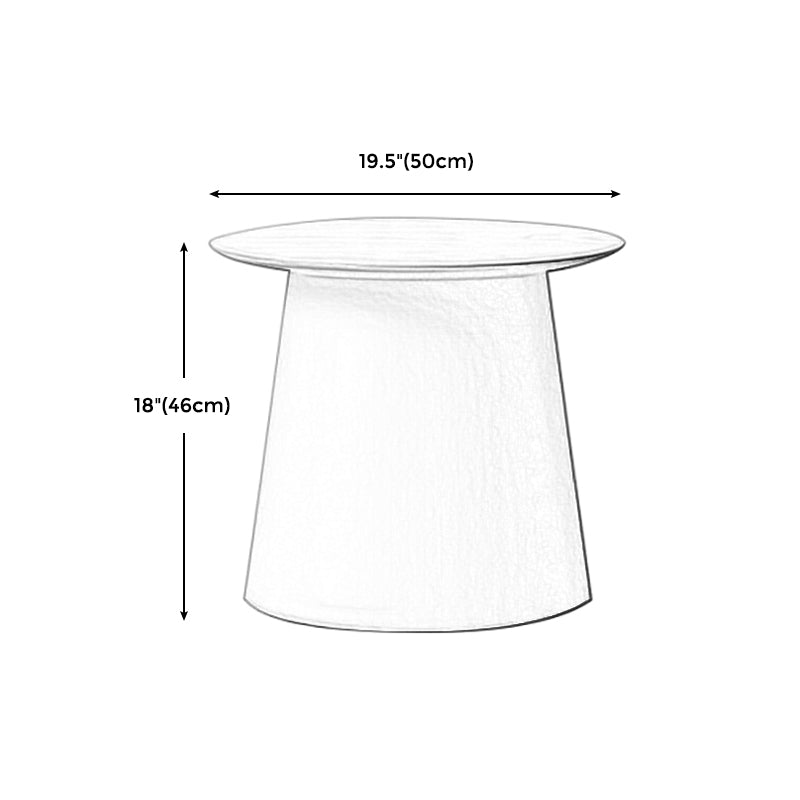 Pedestal Base Wood & Plastic Table Top Pink/green/yellow/white/grey Round Side Table