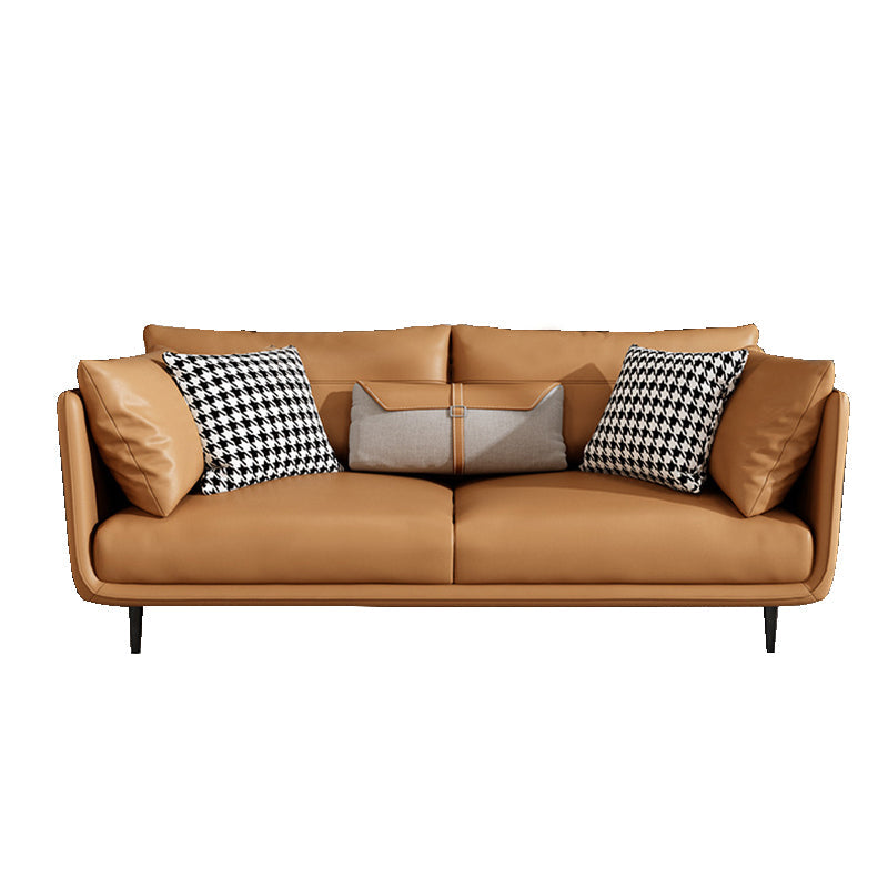 Estilo moderno con reposabrazos trasero y almohada con espuma de relleno de asiento de naranja