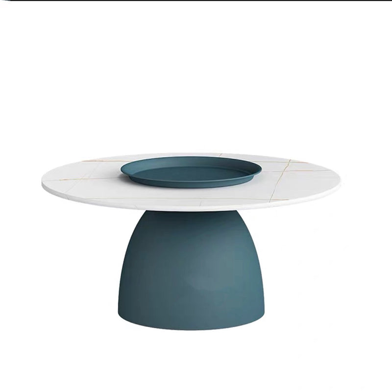 Moderne stijl witte/zwarte top rock metalen ambachtelijke ronde salontafel