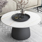 Moderne stijl witte/zwarte top rock metalen ambachtelijke ronde salontafel