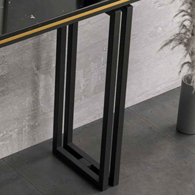 Sled Basic Console Table with Rectangle Top Sofa Console Table Clearhalo 'Console Tables' 'console_tables' 'Entry & Mudroom Furniture' 'furn' 'furn_console_tables' 'Furniture' 5284668