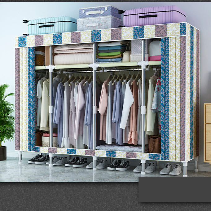 Armadio in metallo armadio del guardaroba in stile contemporaneo Armaia con asta di abbigliamento per casa