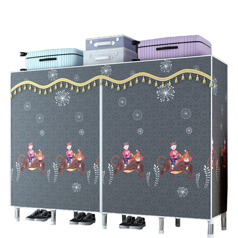 Armadio in metallo armadio del guardaroba in stile contemporaneo Armaia con asta di abbigliamento per casa