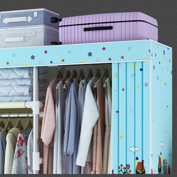 Armadio in metallo armadio del guardaroba in stile contemporaneo Armaia con asta di abbigliamento per casa