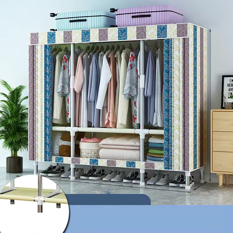 Armadio in metallo armadio del guardaroba in stile contemporaneo Armaia con asta di abbigliamento per casa