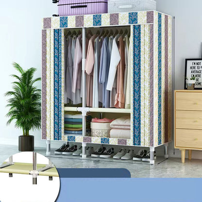 Armadio in metallo armadio del guardaroba in stile contemporaneo Armaia con asta di abbigliamento per casa