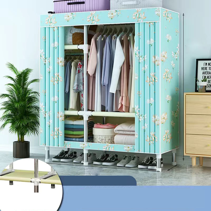 Armadio in metallo armadio del guardaroba in stile contemporaneo Armaia con asta di abbigliamento per casa