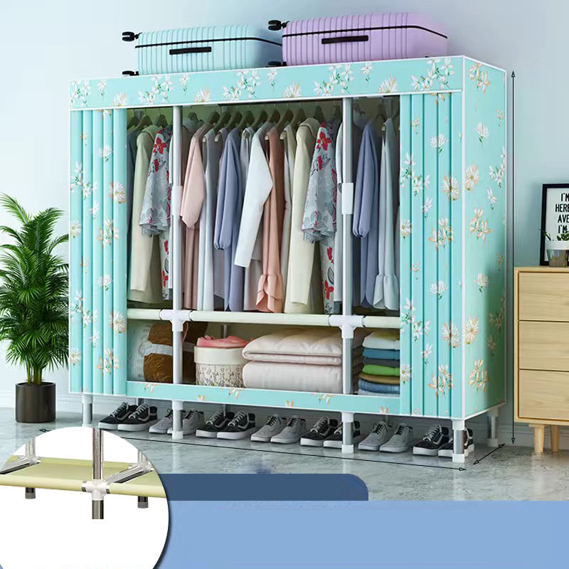 Armadio in metallo armadio del guardaroba in stile contemporaneo Armaia con asta di abbigliamento per casa