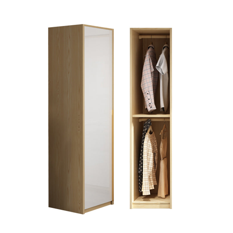 Contemporary Storage Cabinet Engineered Wood Wardrobe Armoire 16"L x 20"W x 79"H Clearhalo 'Armoires & Wardrobes' 'armoires_wardrobes' 'Bedroom Furniture' 'furn' 'furn_armoires_wardrobes' 'Furniture' 5284934
