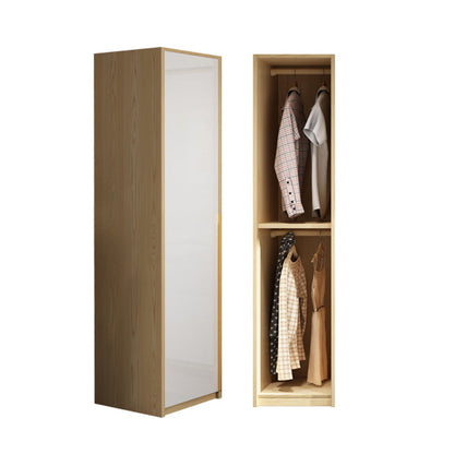 Contemporary Storage Cabinet Engineered Wood Wardrobe Armoire 16"L x 20"W x 79"H Clearhalo 'Armoires & Wardrobes' 'armoires_wardrobes' 'Bedroom Furniture' 'furn' 'furn_armoires_wardrobes' 'Furniture' 5284934